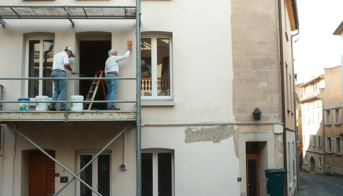 ravalement de façade et plus-value